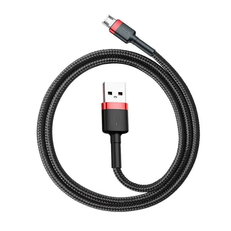 Kabel Baseus Micro USB Cafule 2A 3m Czarno-czerwony