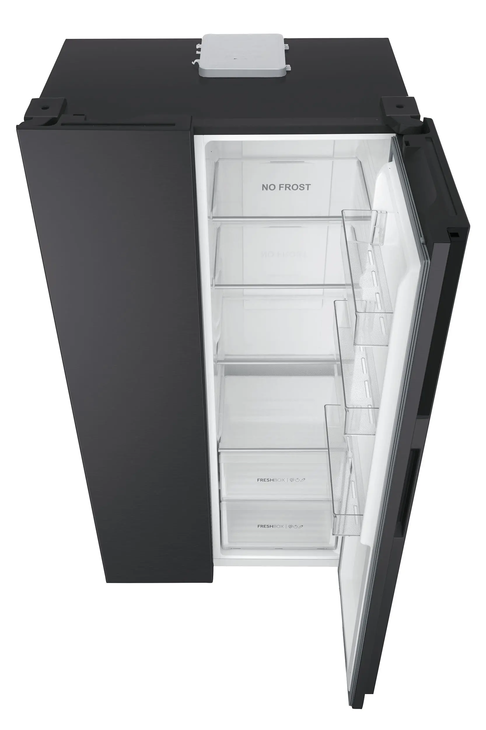 Lodówka Haier Seria 3 HSR3918ENPB Pełny No Frost 177,5cm Komora świeżości Czarny
