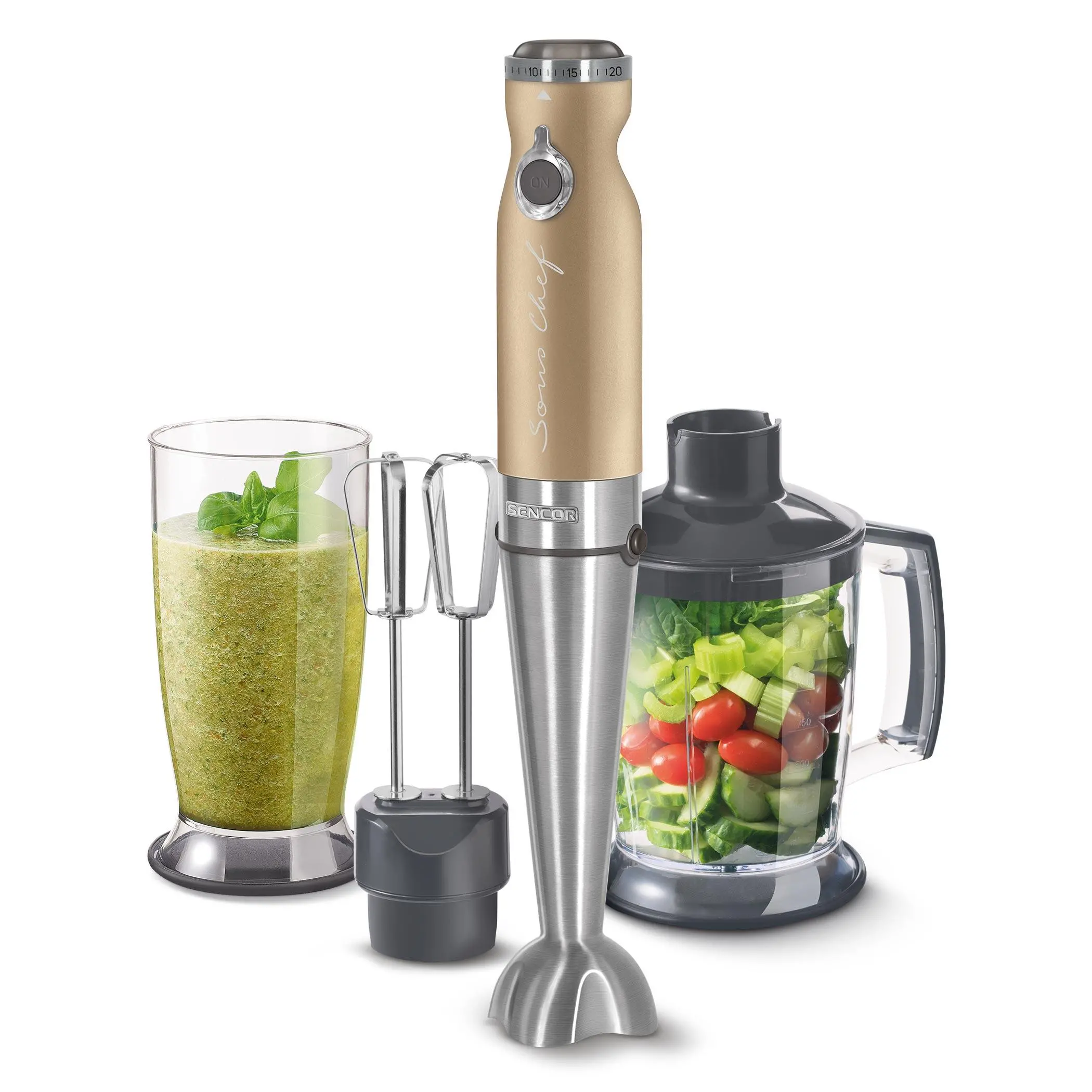 Blender Sencor SHB 5607CH-EUE3 4w1 1200W Rozdrabniacz Końcówka do ubijania