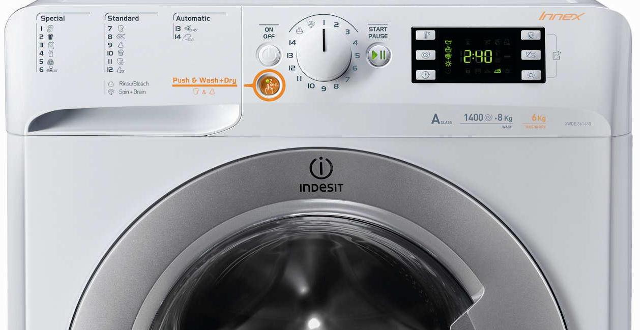 Pralko-suszarka Indesit Innex XWDE 861480X WSSS EU