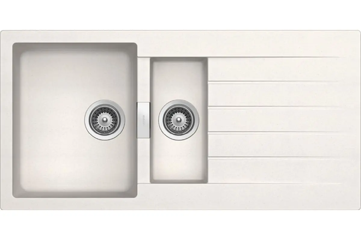 Zlewozmywak Schock Signus D-150 Granitowy Biały polarny