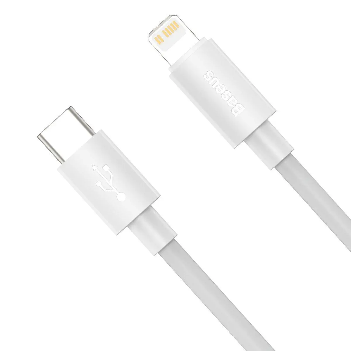 Kabel Baseus USB-C do Lightning Simple Wisdom PD 20W 1,5m Biały