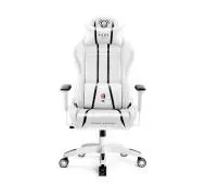 Diablo Chairs X-One 2.0 Normal Size Gamingowy do 136kg Skóra ECO Tkanina Biało-czarny-Zdjęcie-0