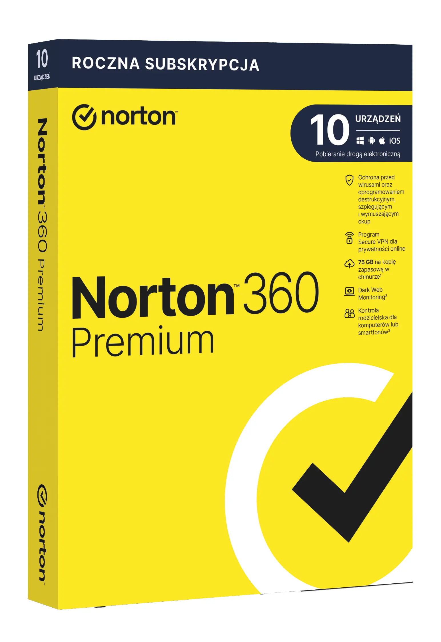 Antywirus Norton 360 Premium 75GB 10 Urządzeń/1 Rok