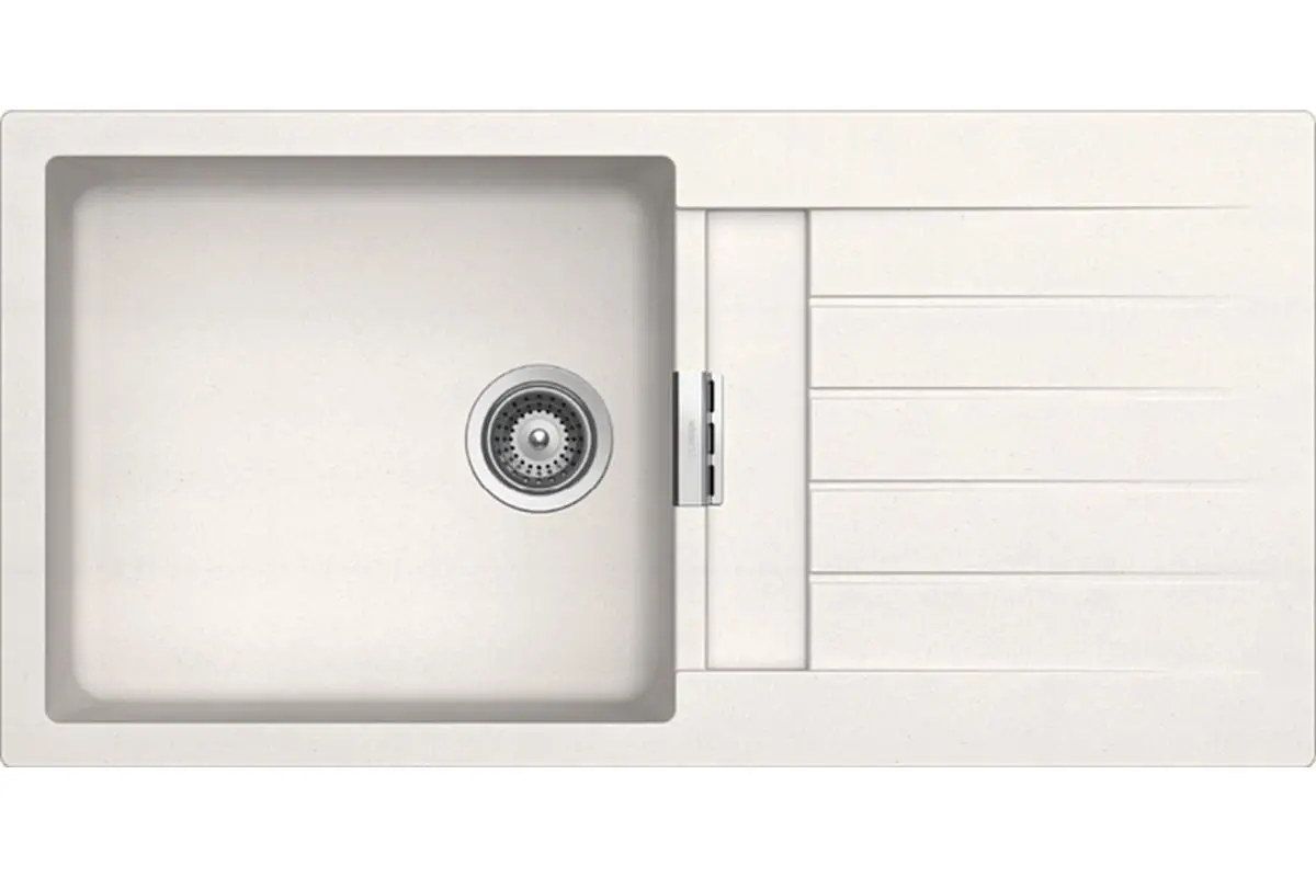 Zlewozmywak Schock Signus D-100 L Granitowy Biały polarny