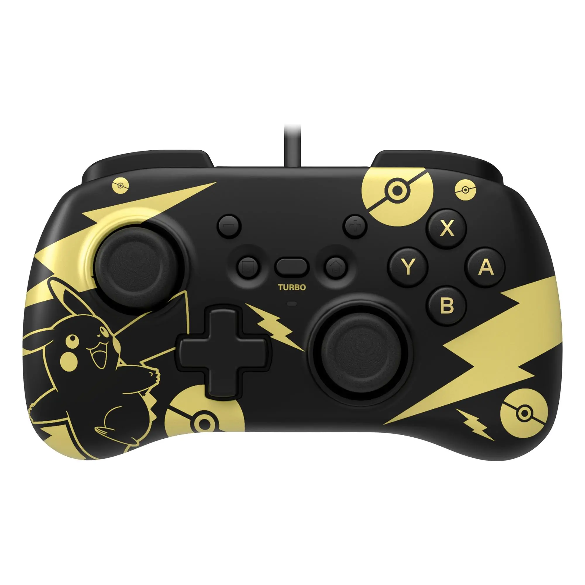 Pad Hori HORIPAD Mini Pikachu Black & Gold do Nintendo Switch Przewodowy