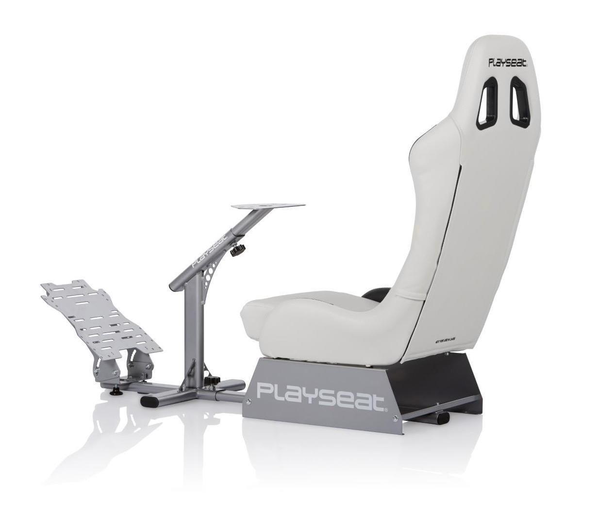 Fotel Playseat® Evolution White Wyścigowy Skóra ECO do 122kg Biały