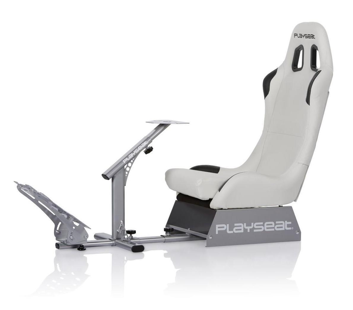 Fotel Playseat® Evolution White Wyścigowy Skóra ECO do 122kg Biały