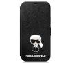 Etui Karl Lagerfeld Saffiano Ikonik Metal KLFLBKP12SIKMSBK do iPhone 12 mini (czarny)