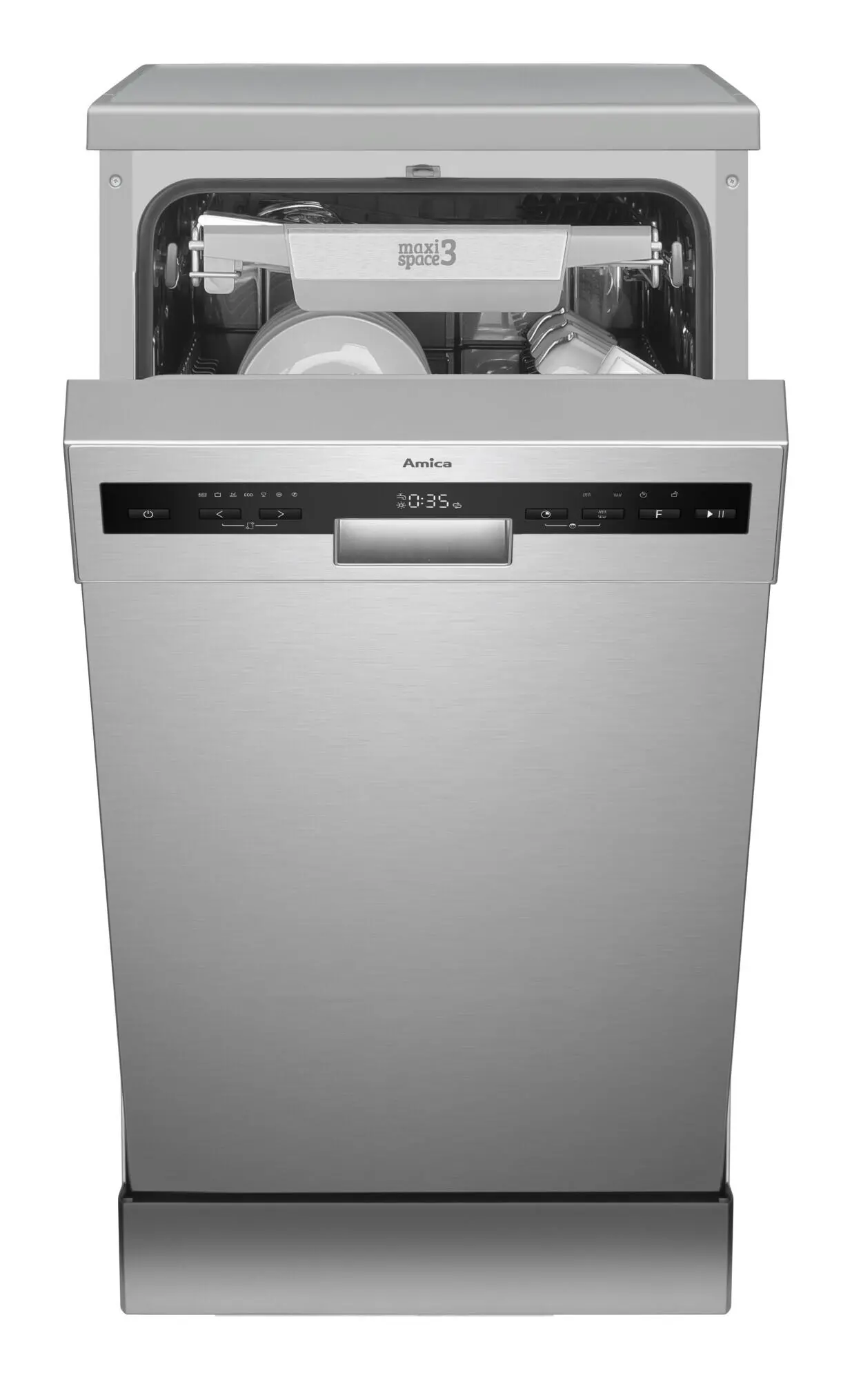 Zmywarka Amica DFM46C8EOiID 44,8cm Automatyczne otwieranie drzwi Szuflada na sztućce