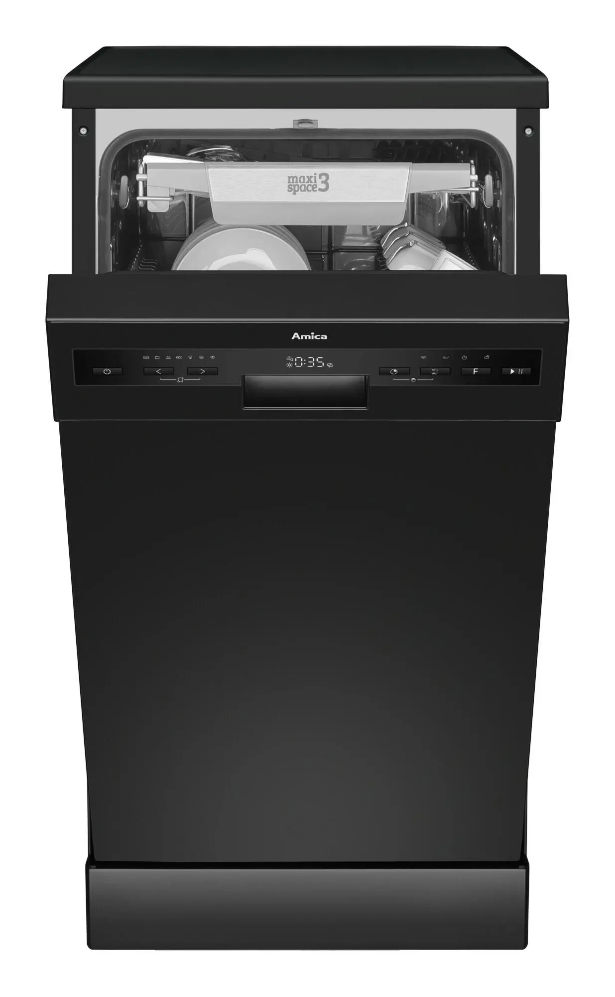 Zmywarka Amica DFM46C8EOiBD 44,8cm Automatyczne otwieranie drzwi Szuflada na sztućce