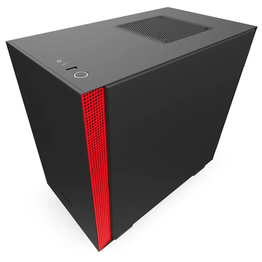 Obudowa NZXT H210i Czarno-czerwony