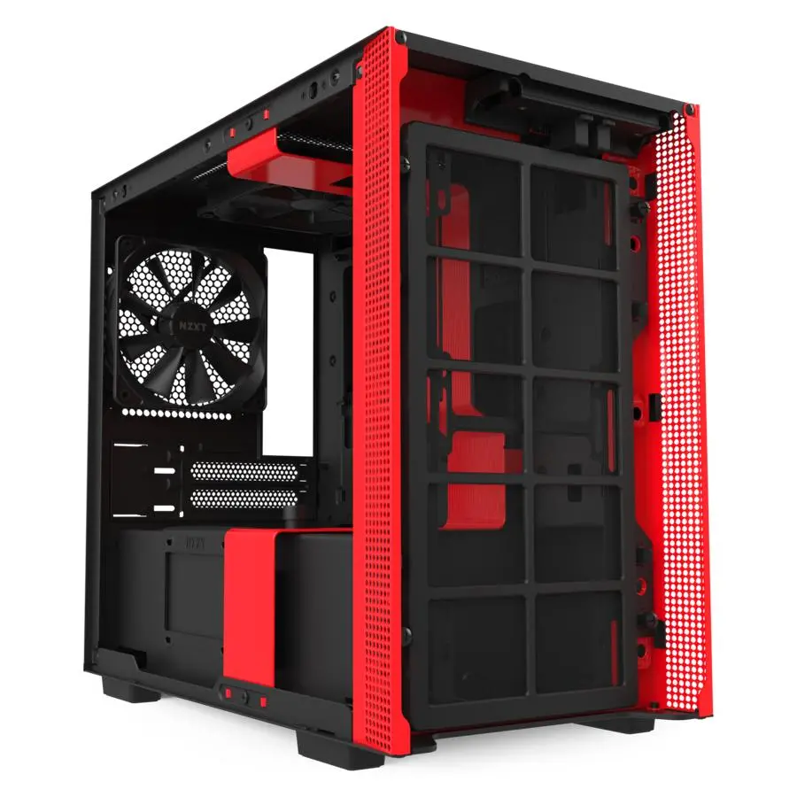 Obudowa NZXT H210i Czarno-czerwony