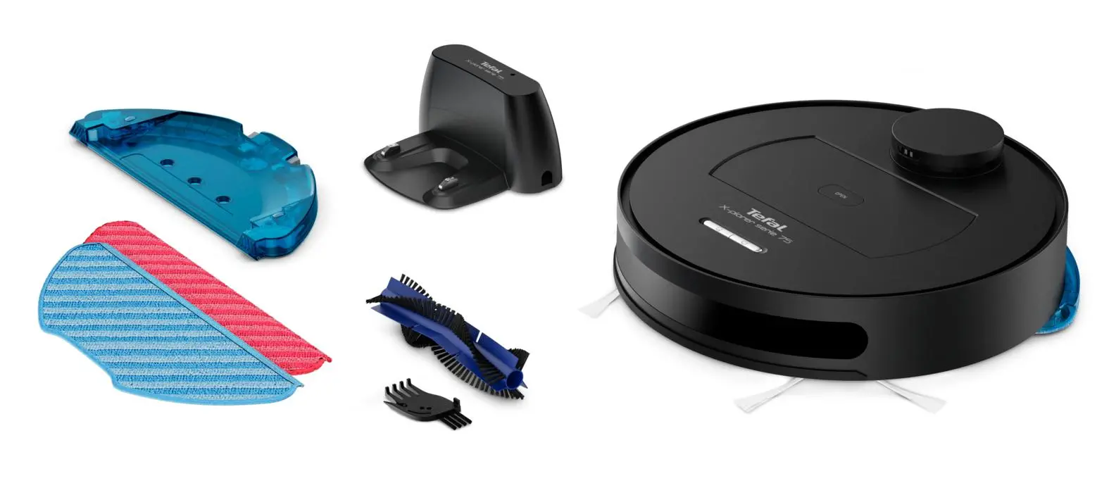 Robot sprzątający Tefal X-Plorer Serie 75 RG7675 Funkcja mopowania Tworzenie mapy pomieszczenia 65dB
