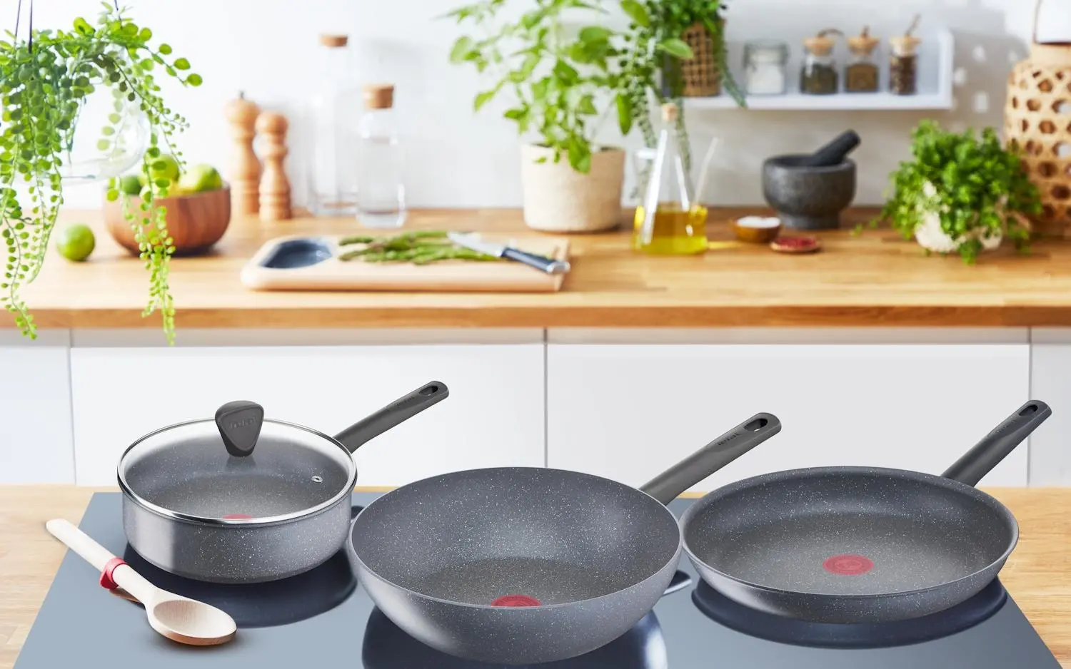 Patelnia Tefal Natural On G2803202 Indukcja Mineralna 24cm