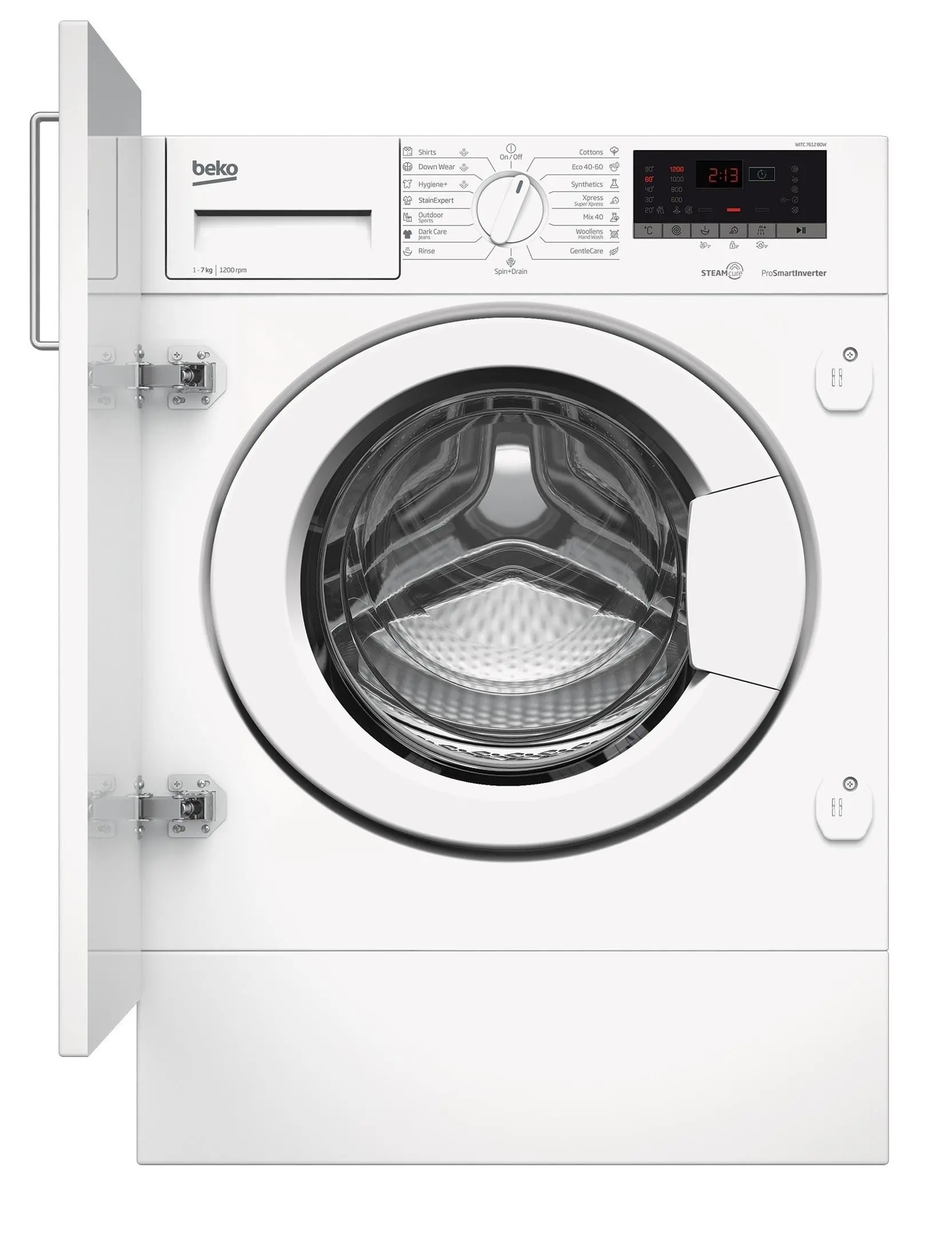 Pralka Beko WIT C7612 B0W SteamCure 7kg 1200obr/min