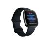 Smartwatch Fitbit by Google sense (czarny) + Aria Air