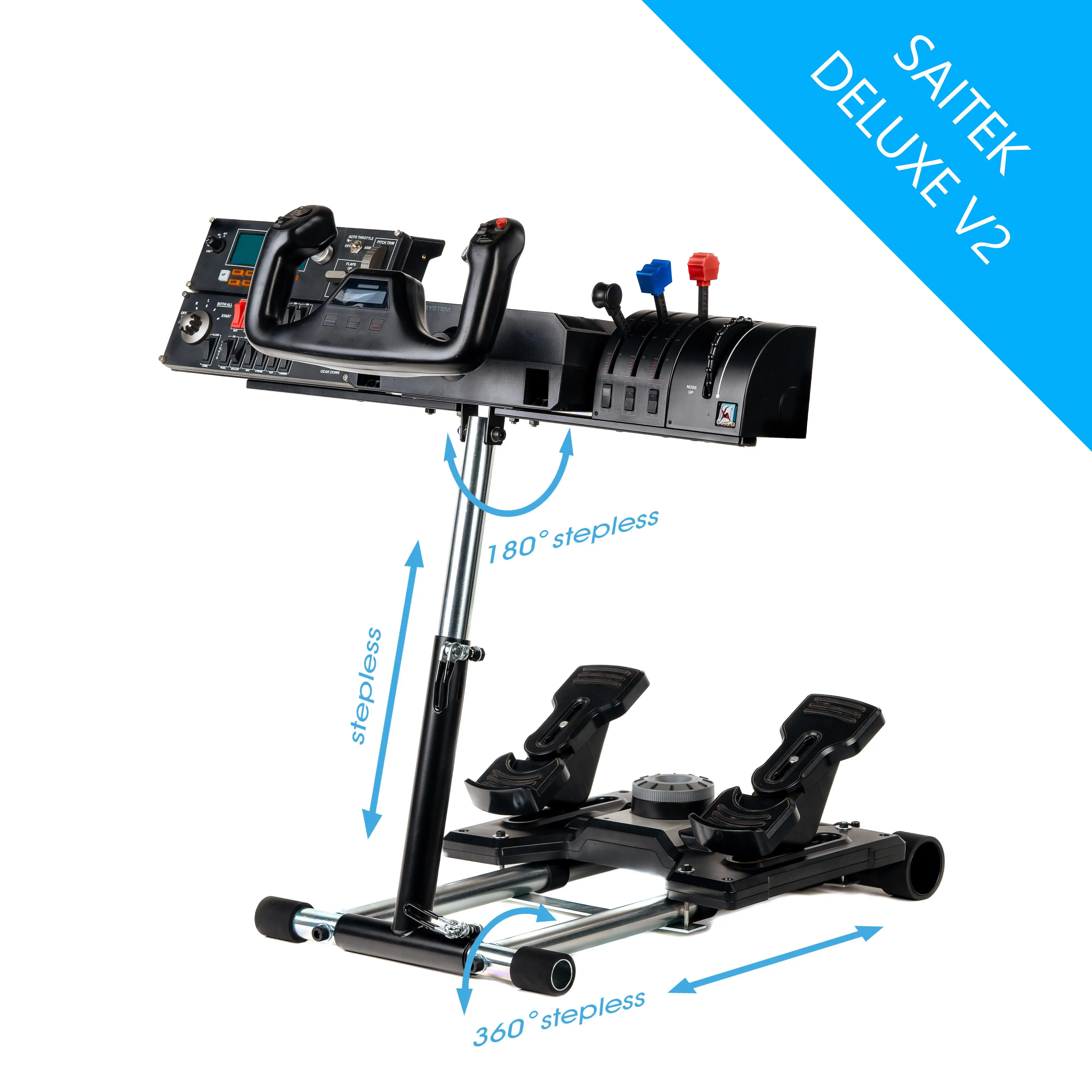 Stojak Wheel Stand Pro Saitek Pro Flight Yoke System Czarny