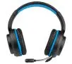 Słuchawki przewodowe z mikrofonem Tracer Gamezone Dragon Blue LED Nauszne Czarno-niebieski