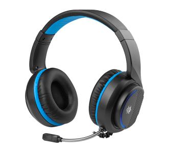 Słuchawki przewodowe z mikrofonem Tracer Gamezone Dragon Blue LED Nauszne Czarno-niebieski