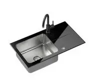 Quadron ST3577SC1BS-BW7059CZP HUGH 111 Czarny/Stalowy + bateria NAOMI Czarny