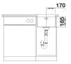 Zlewozmywak Blanco Solis 340-U 526115 Stalowy Srebrny