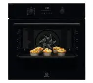 Electrolux 600 SteamBake EOD6P77WZ Termoobieg Termosonda Zdalne sterowanie Czarny-Zdjęcie-0