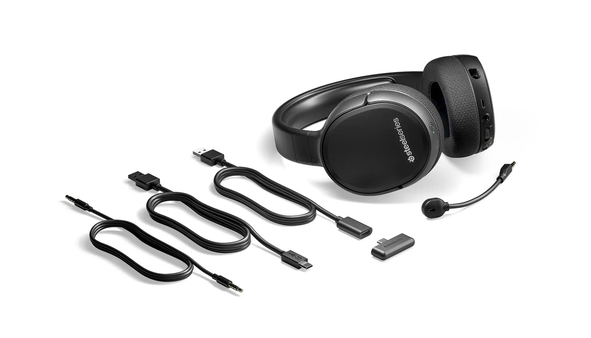 Słuchawki bezprzewodowe z mikrofonem SteelSeries Arctis 1 PS5 Nauszne Czarny