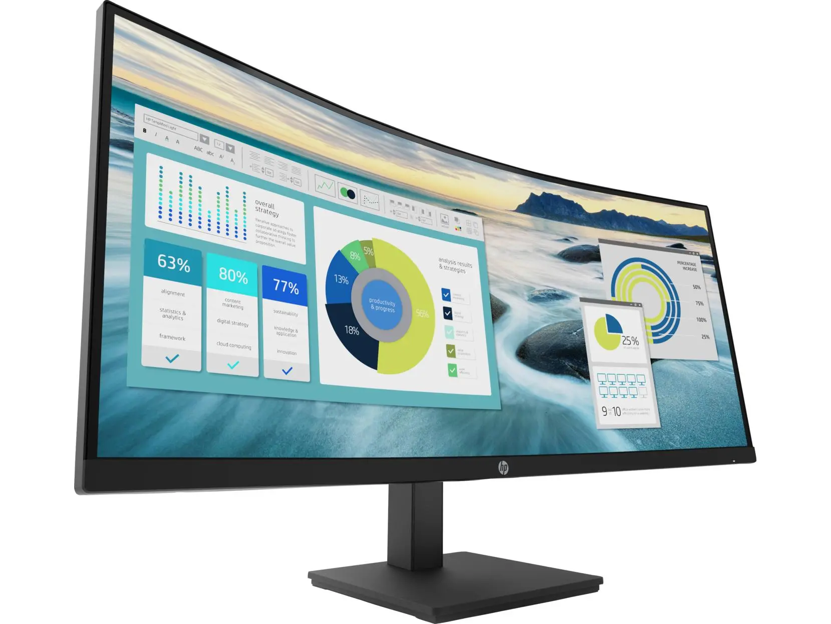 Monitor HP P34hc G4 34" UWQHD VA 60Hz 5ms Zakrzywiony Profesjonalny