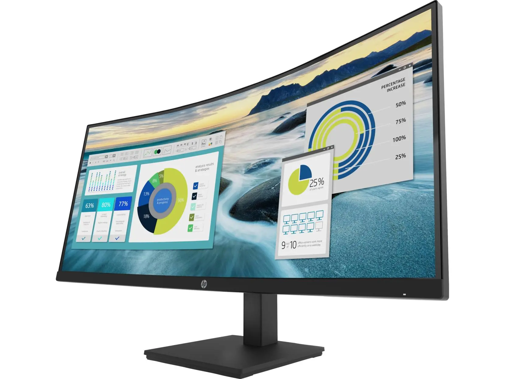 Monitor HP P34hc G4 34" UWQHD VA 60Hz 5ms Zakrzywiony Profesjonalny