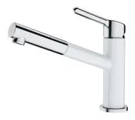 Franke Orbit Pull-Out Chrom/Biały Mosiądz