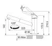 Bateria Franke Orbit Pull-Out Chrom/Biały Mosiądz