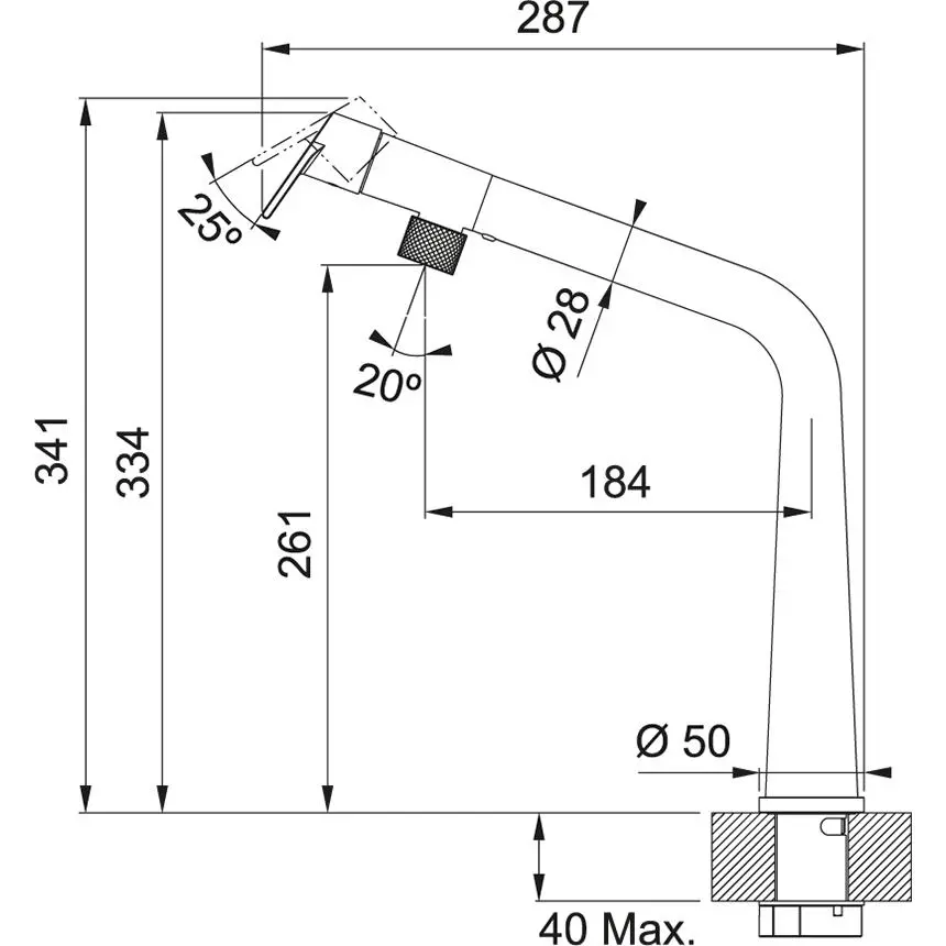 Bateria Franke Icon Czarny Mosiądz