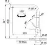 Bateria Franke Atlas Antracytowy Stal szlachetna