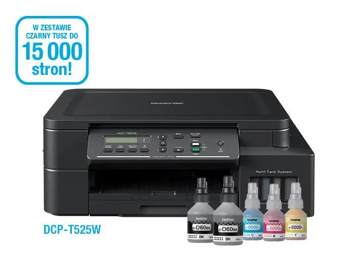 Urządzenie wielofunkcyjne Brother DCP-T525W WiFi Czarny