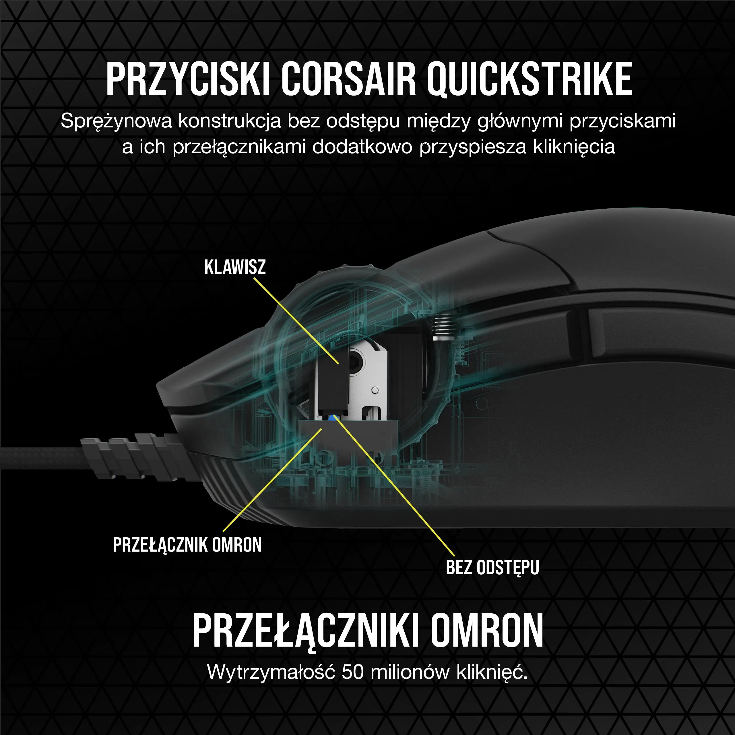 Myszka gamingowa Corsair Sabre Pro Champion Series Czarny