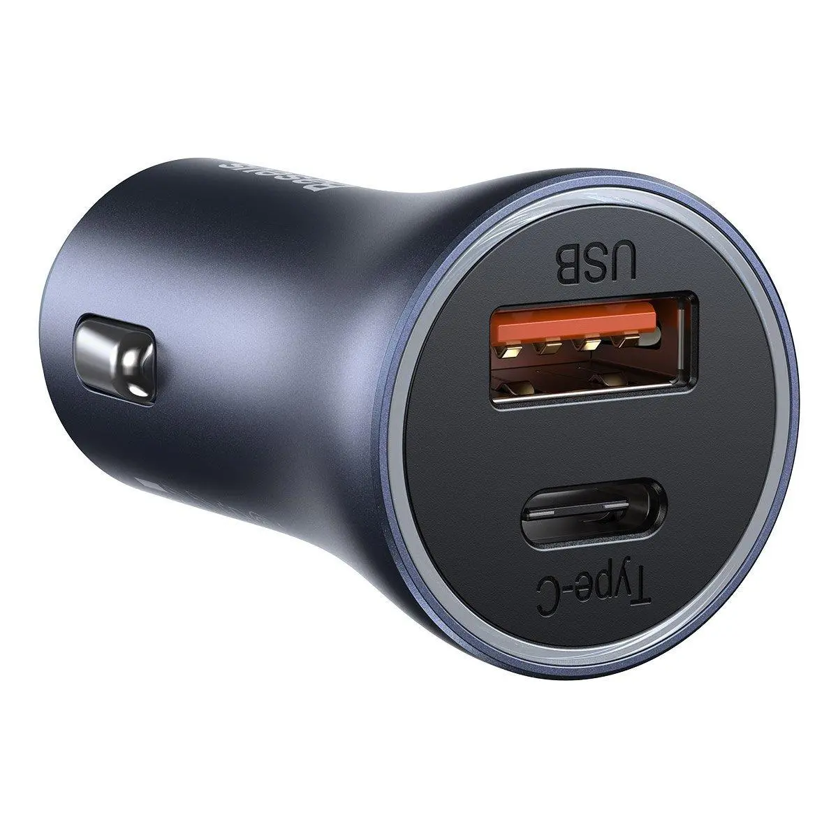 Ładowarka samochodowa Baseus Golden Contactor Pro USB USB-C QC4,0+ PD SCP 40W Szary
