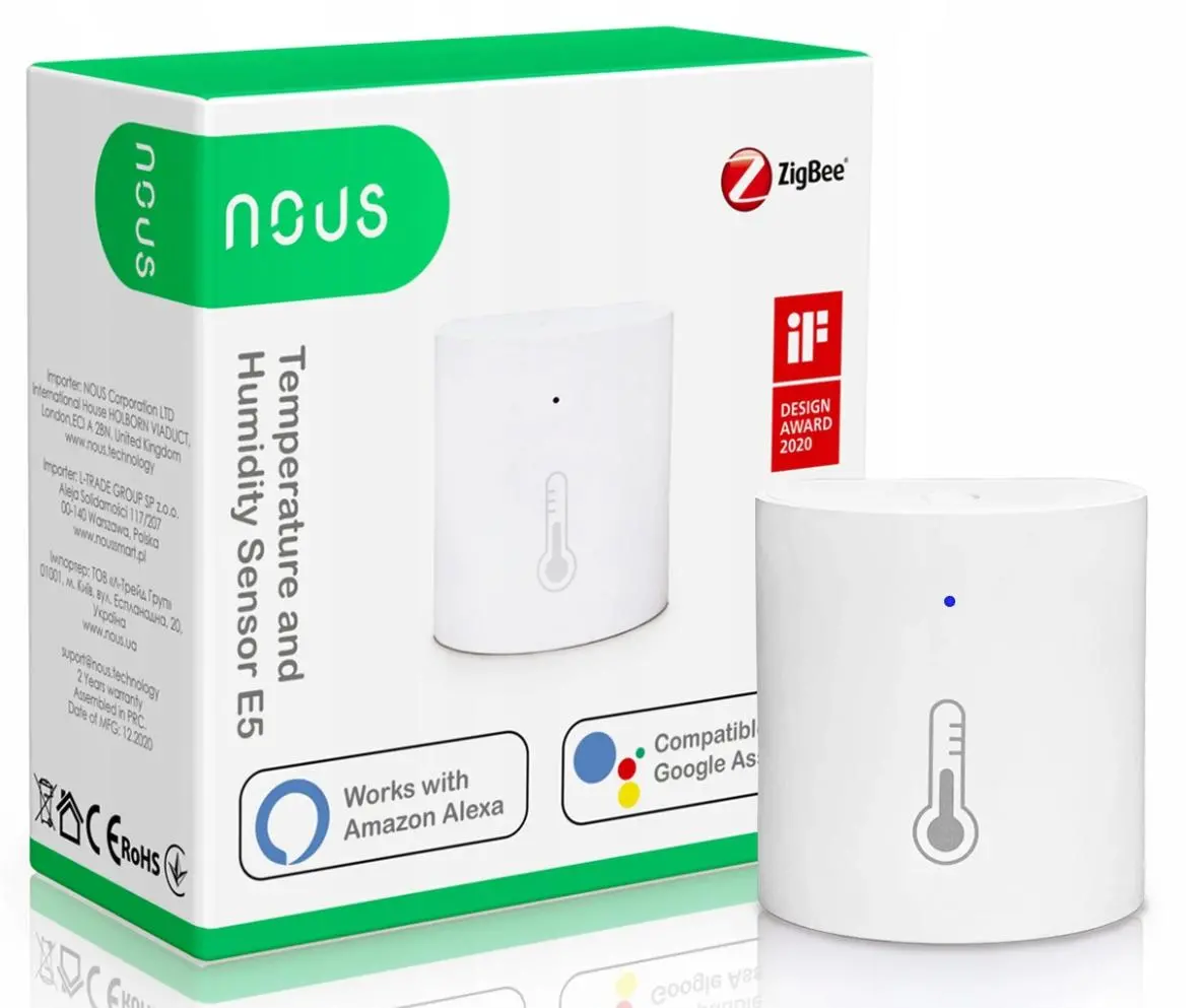 Czujnik wody / wilgoci Nous ZigBee E5