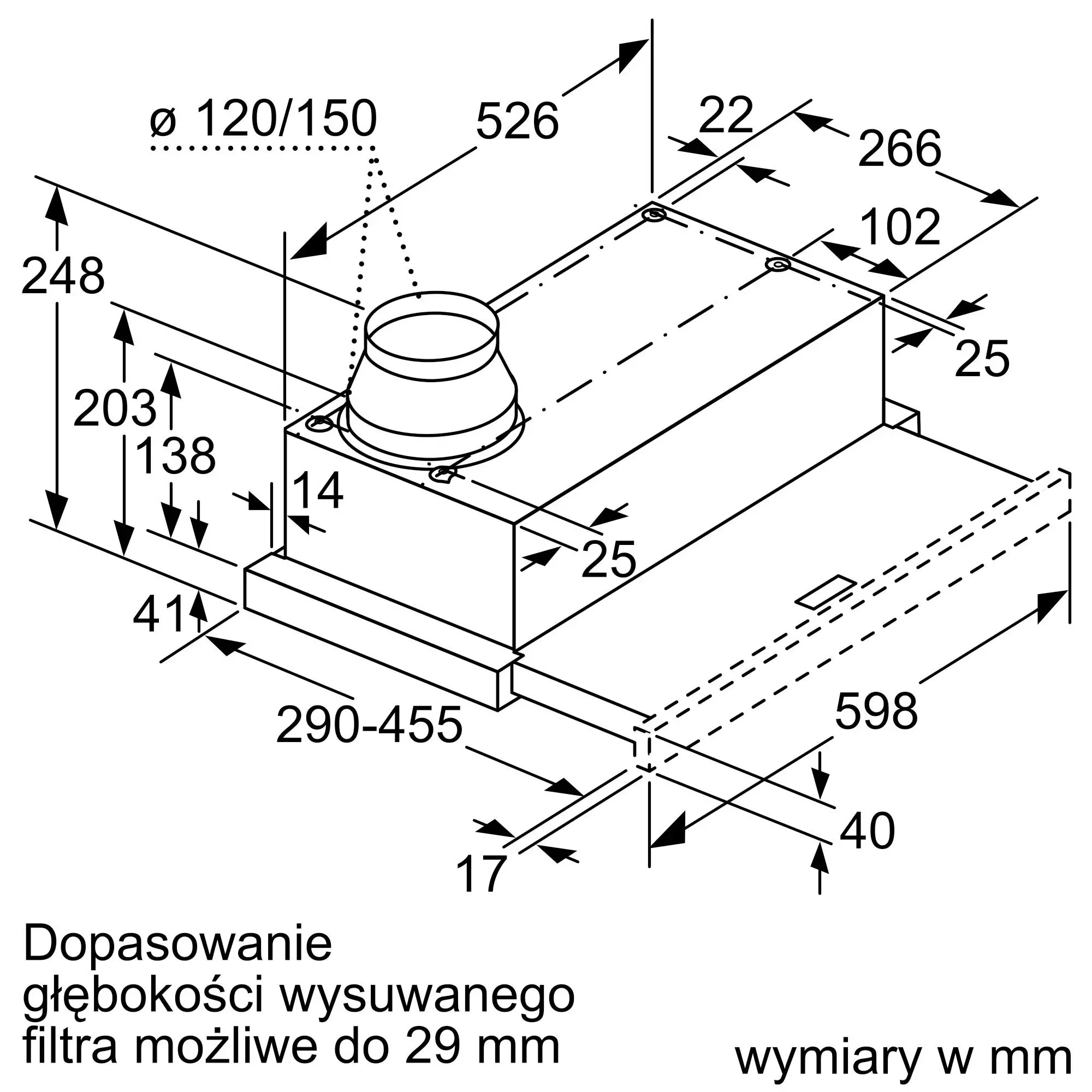 Okap Bosch DFM064W54 Srebrny