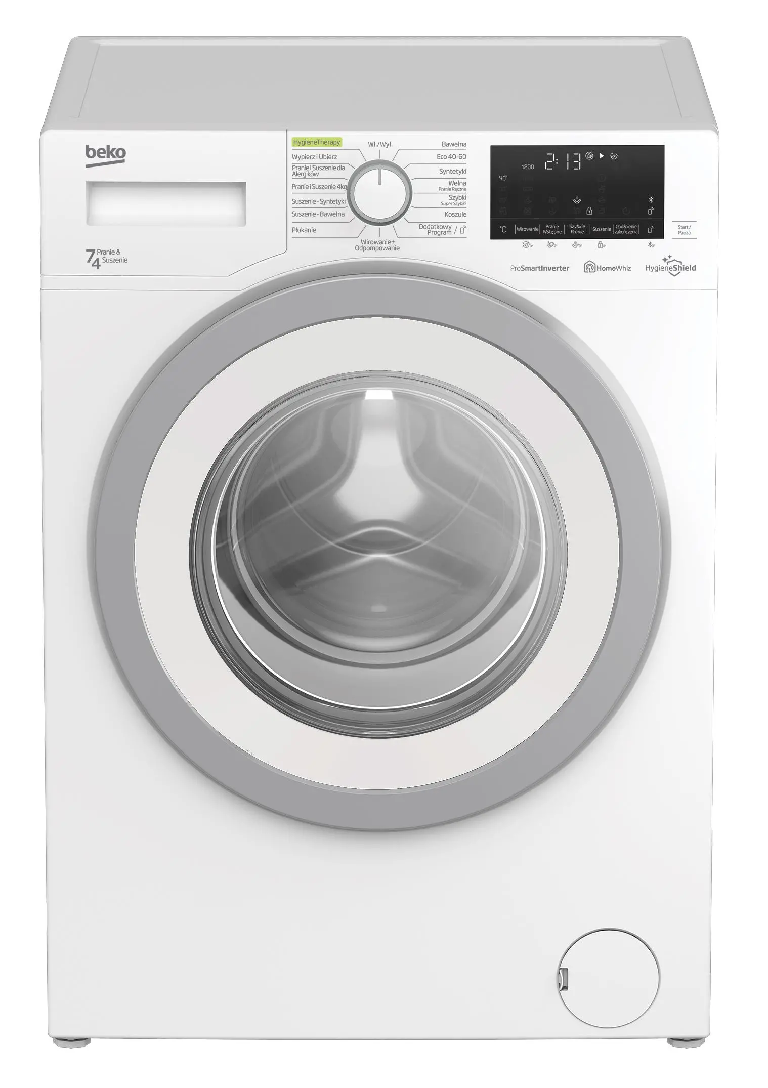 Pralko-suszarka Beko HTV7736SHT HygieneShield  45cm 7kg/4kg Zdalne sterowanie