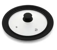 La Bonita LB1822PO02 3w1 Uniwersalna 18cm 20cm 22cm Szklana Silikonowy uchwyt i rant