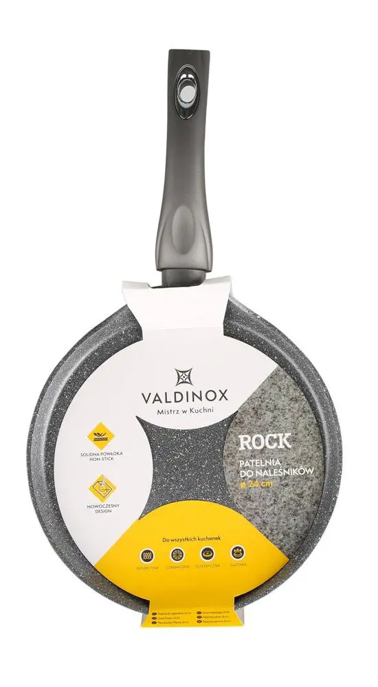 Patelnia Valdinox Rock Indukcja Nieprzywierająca 24cm