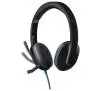 Słuchawki przewodowe z mikrofonem Logitech H540 Headset USB Nauszne Czarny