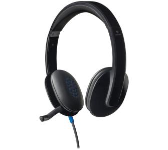 Słuchawki przewodowe z mikrofonem Logitech H540 Headset USB Nauszne Czarny