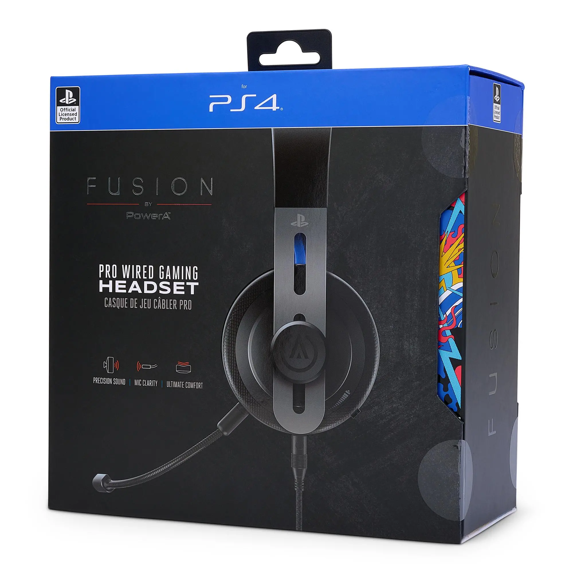 Słuchawki przewodowe z mikrofonem PowerA FUSION Pro PS4 Nauszne Czarny