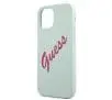 Etui Guess Silicone Vintage Script GUHCP12SLSVSBF do iPhone 12 mini fuksja