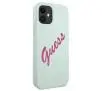 Etui Guess Silicone Vintage Script GUHCP12SLSVSBF do iPhone 12 mini fuksja