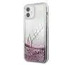 Etui Guess Glitter Liquid Vintage GUHCP12SGLVSPI do iPhone 12 mini Różowy