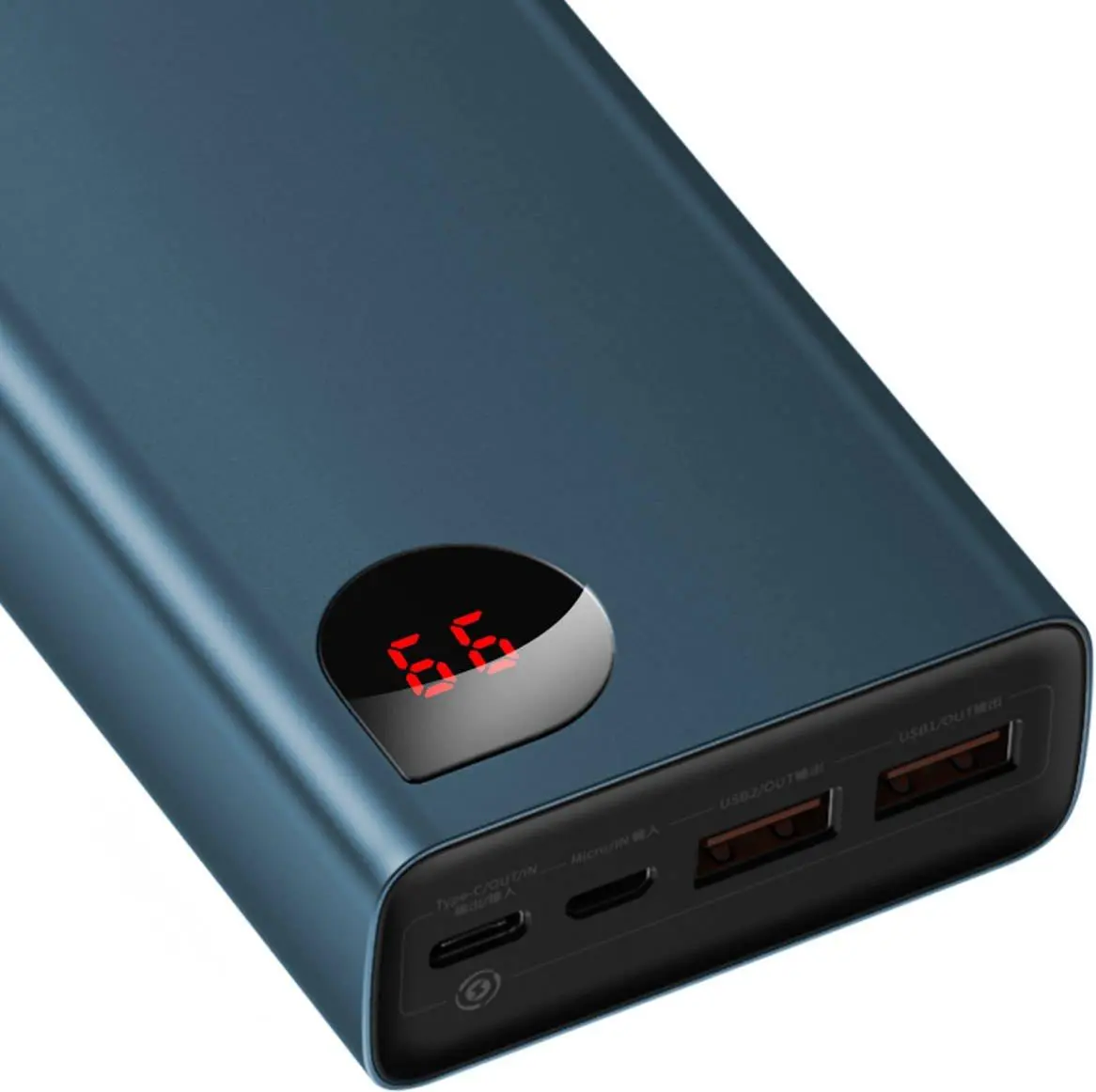 Powerbank Baseus PPIMDA-D03 Adaman 20000mAh metalowy 65W Niebieski