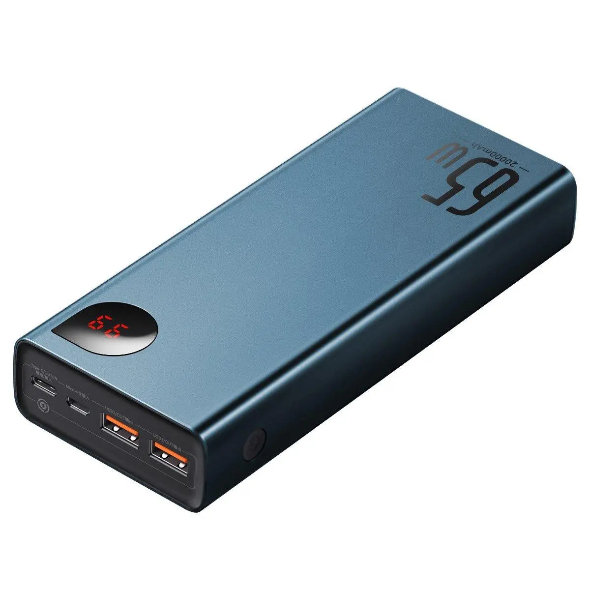 Powerbank Baseus PPIMDA-D03 Adaman 20000mAh metalowy 65W Niebieski